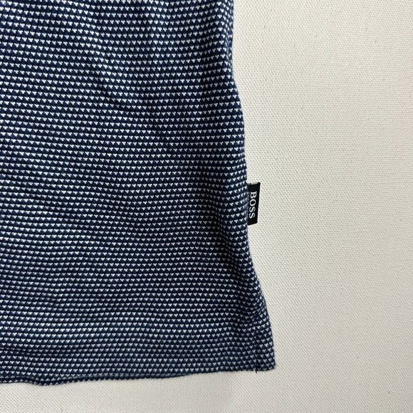 HUGO BOSS PENROSE 28 MEN SIZE L SLIM FIT POLO SHIRTS DARK BLUE WHITE 50436325 - Picture 3 of 9